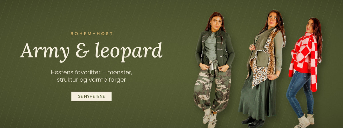 Army og leopard – høstens favoritter hos Bohem